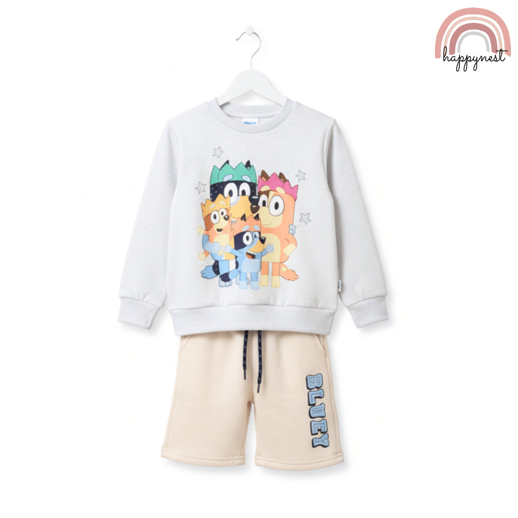 Bluey Terno Set for Kids | Boys Pullover & Shorts | AA409