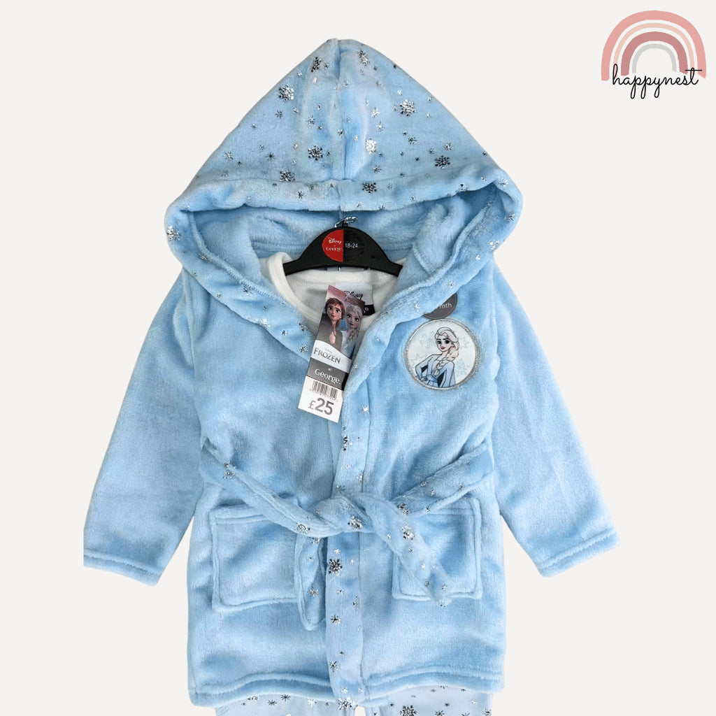 Disney Frozen Elsa Fleece Robe Pajama Set (3-36M) | AA433