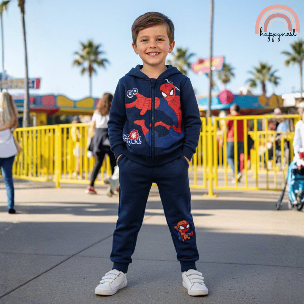 Marvel Spider-Man Hoodie Blue Terno Set (2-6Y) | SS643