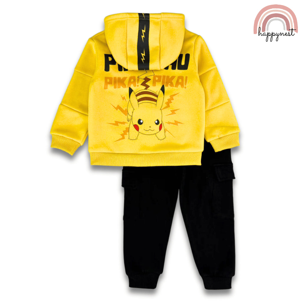 Pokemon Pikachu Hoodie & Pants Terno (2-8Y) | SS650