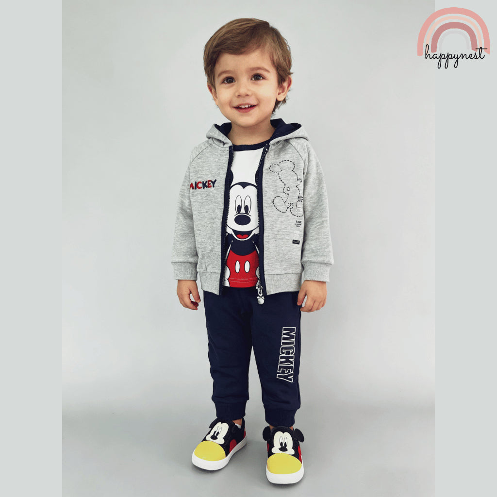KIABI Mickey Mouse 3-PC Terno Hoodie Set (6-36M) | SS626