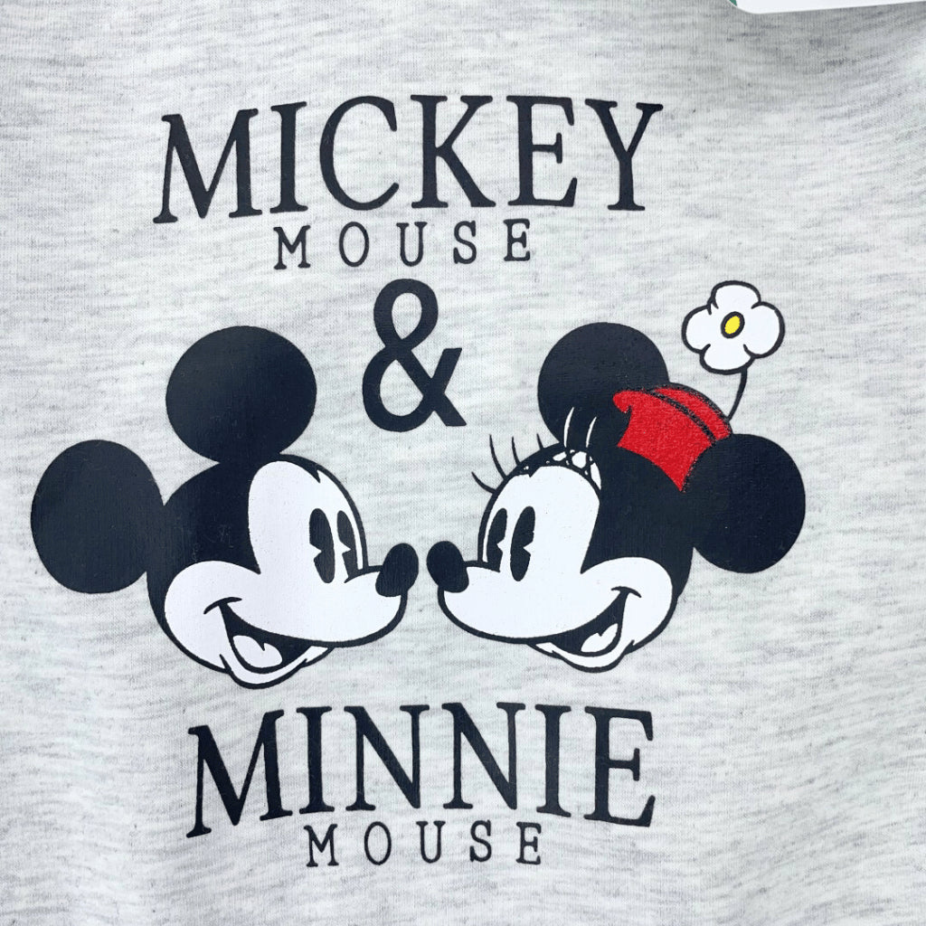 Mickey Minnie Baby 2PC Gray Red Hoodie Jogger Pants Girls 6-36 Months SS604