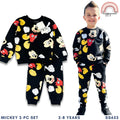 Mickey Mouse Terno Set Kids Sweatshirt Jogger Pants Black 2-8y SS653