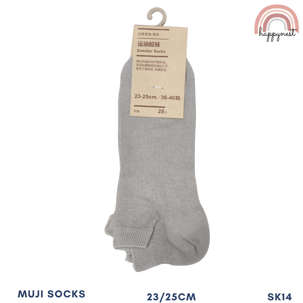 MUJ!-Style Unisex Ankle Socks High Quality Plain Cotton Sock For Kids Color 4.5-7.5 US With Tag 2