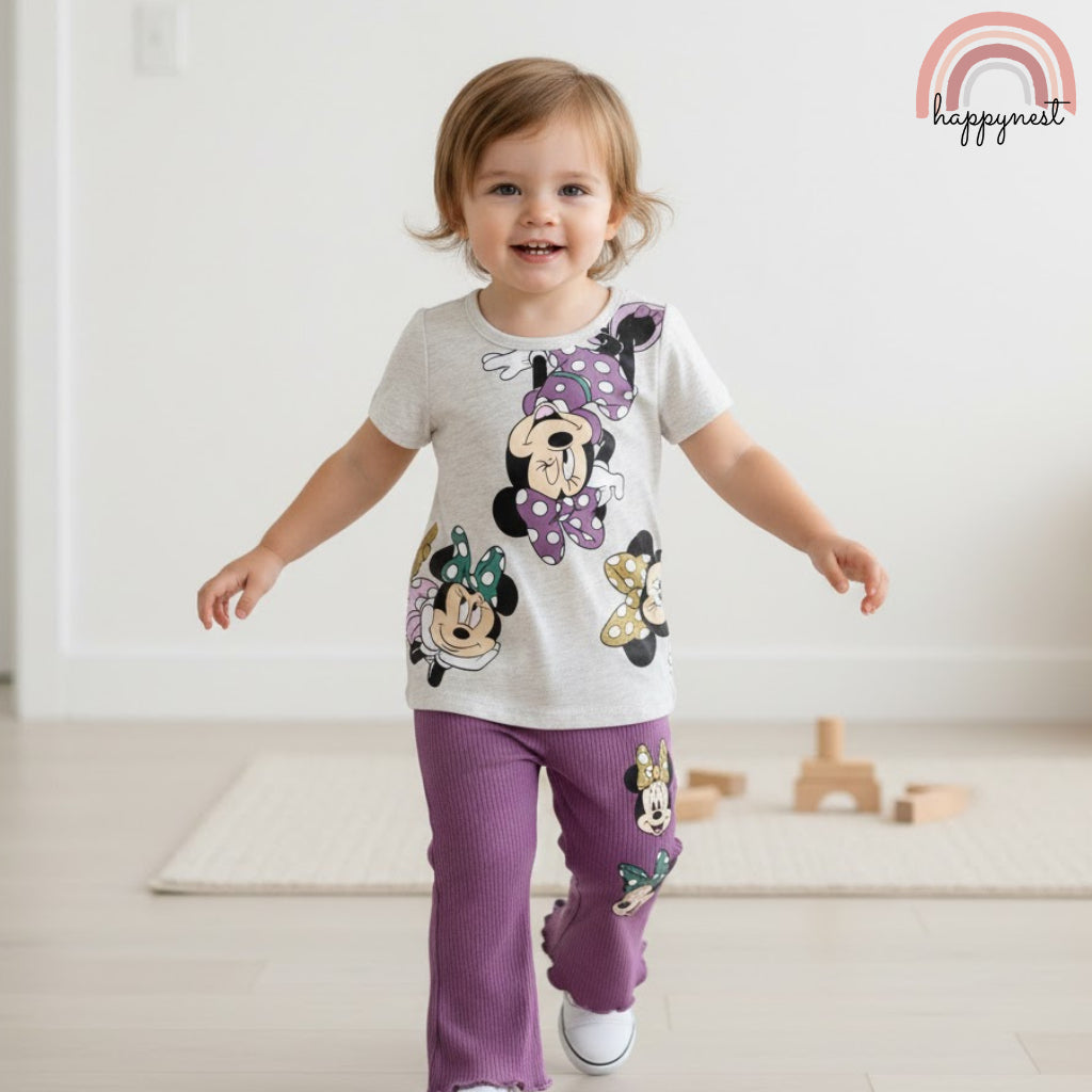 Minnie Mouse Purple Flared 2-Piece Set (2-4 Years) - AA476