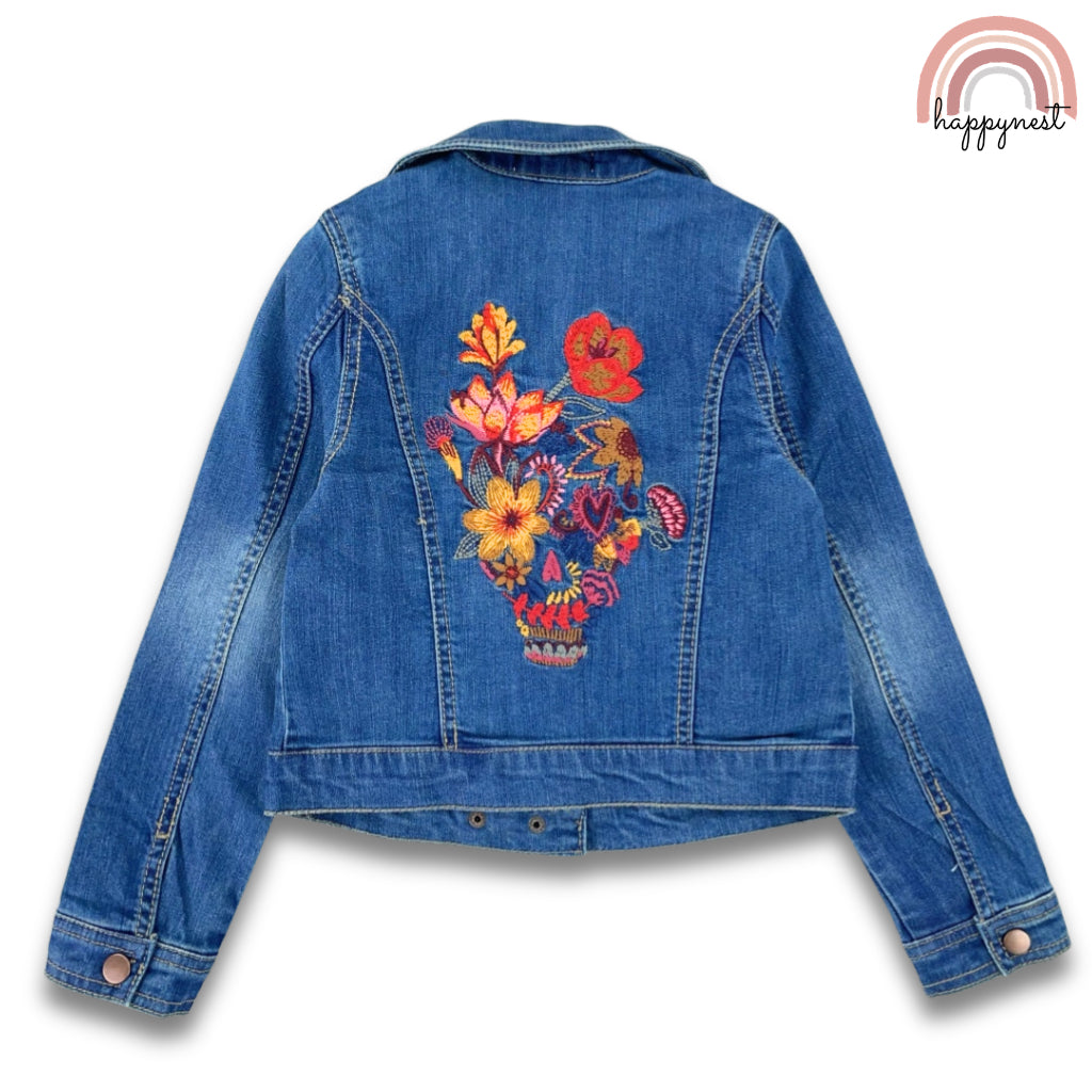Classic Kids' Denim Biker Jacket for Girls (AA495) | 6-12 Years