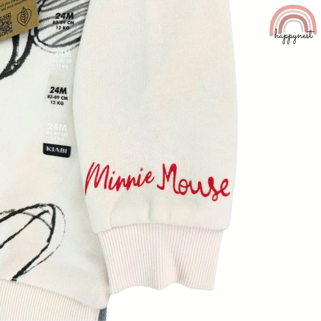 Minnie Mouse Sweater & Jeans Denim Baby Terno (3-36M) | SS570