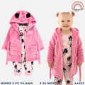 Minnie Fleece Robe Pajama Set (3-36M) | AA432