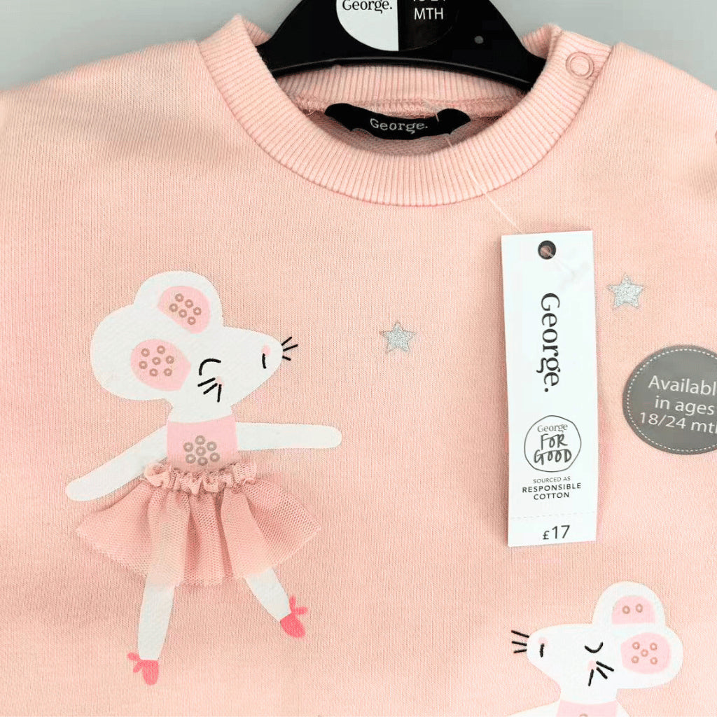 George Ballerina Terno Set Tutu Pullover (3-36M) | SS591
