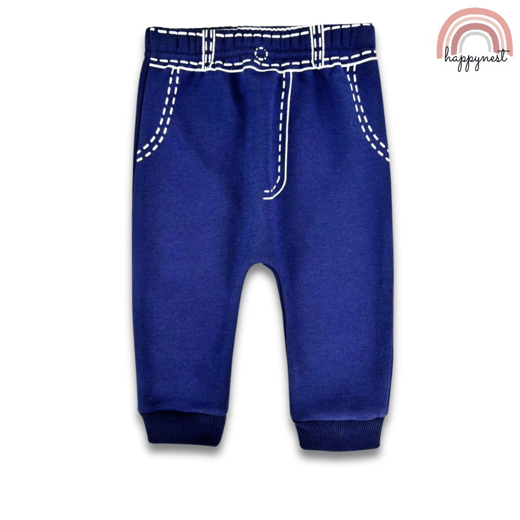 Minnie Baby Girl OOTD 2PC Set Red Ruffle Sweater Dark Blue Pants 6-36 Months SS612