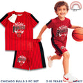 Chicago Bulls Kids' Active 2-Piece Jersey & Shorts Set – AA457 2-10 Years
