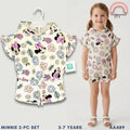 Minnie Mouse 2-Pc Floral Hoodie & Shorts Set | Girls 12-24 Months (AA489)