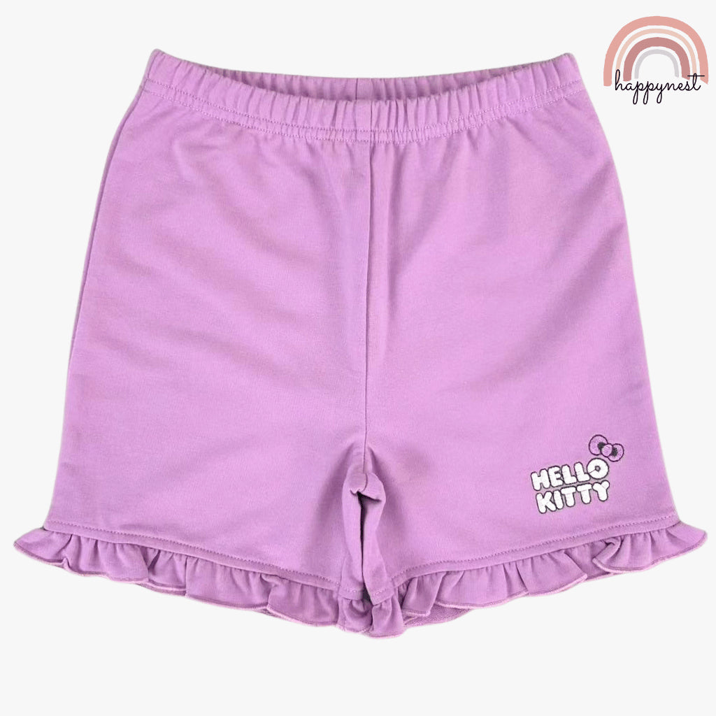 Hello Kitty Girls 2-Pc Ruffle Tee & Shorts Set | 2-10 Years (AA481)