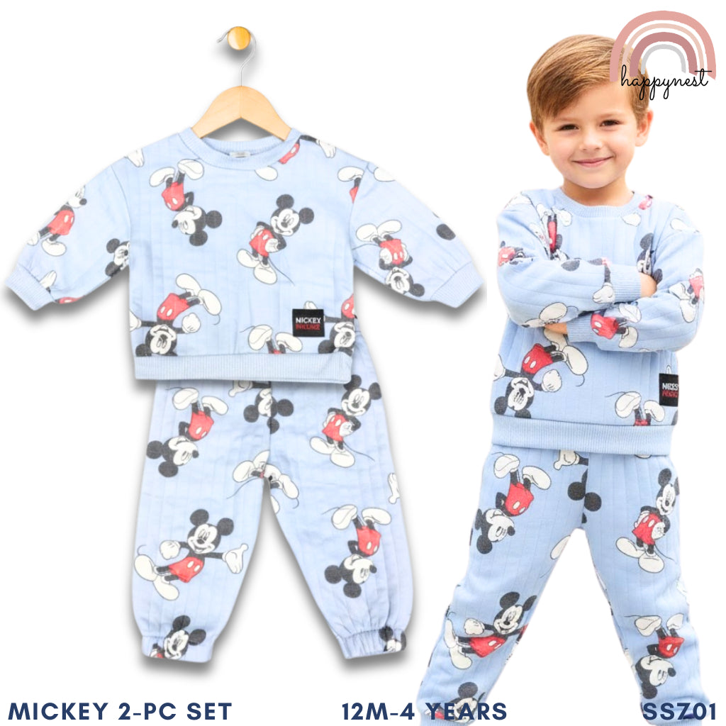 Mickey Boy 2-Pc Blue Quilted Set | 12 Months - 4 Years | SS701