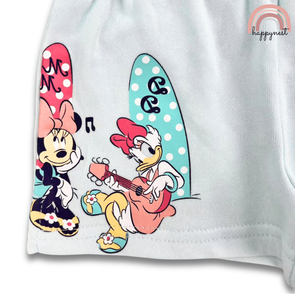 Minnie Mouse Summer Vibes 2-PC Hoodie & Shorts Set (AA490) | 2-6 years
