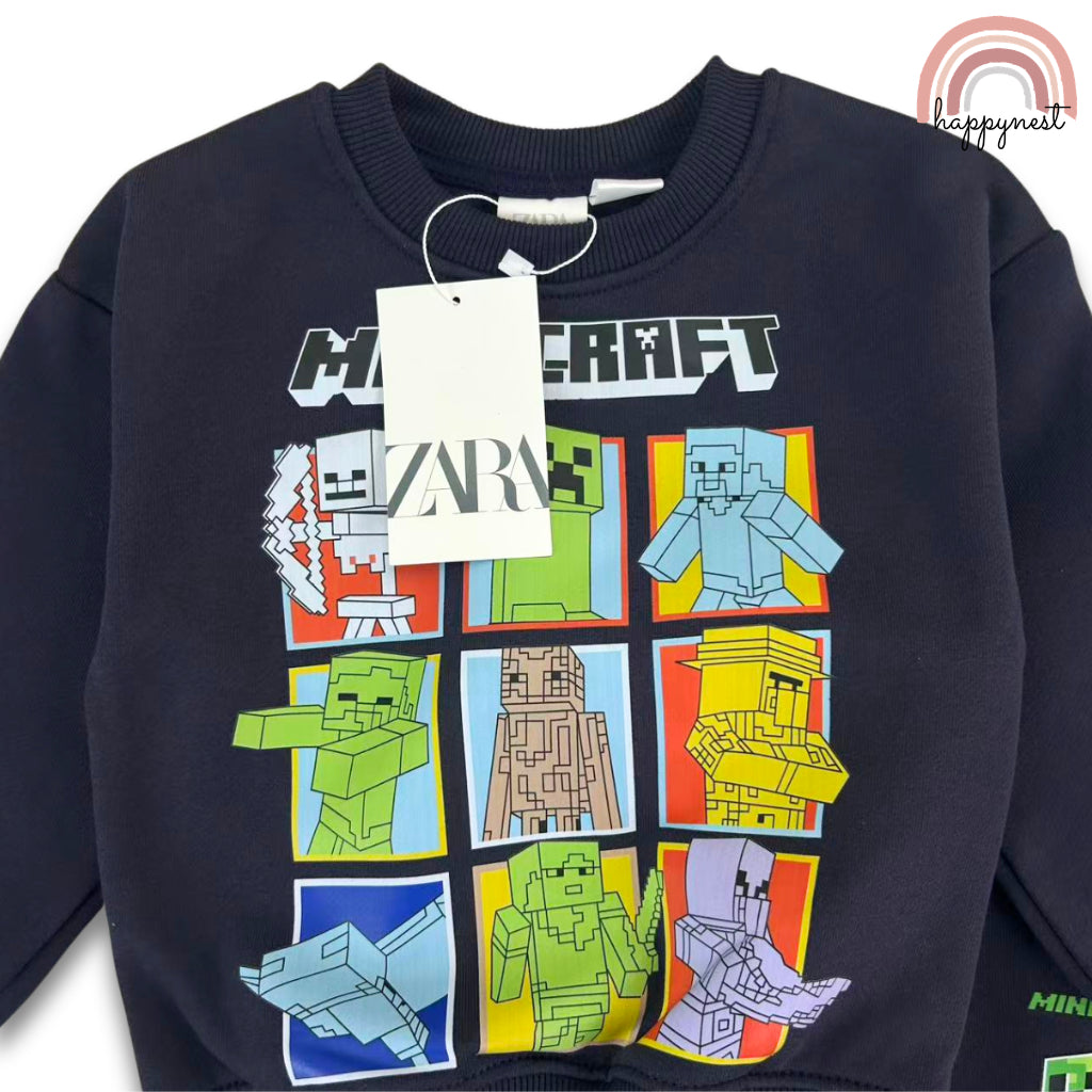 Minecraft Boy 2-PC Sweatshirt & Joggers Set (SS689) | 2-8Y