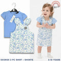 Blue Baby Jumper Daisy 2-Piece + Shirt Set (3–36 Months) | AA361