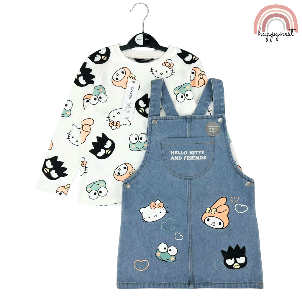 Hello Kitty Jumper Dress Terno Set for Girls (2-8Y) | AA413