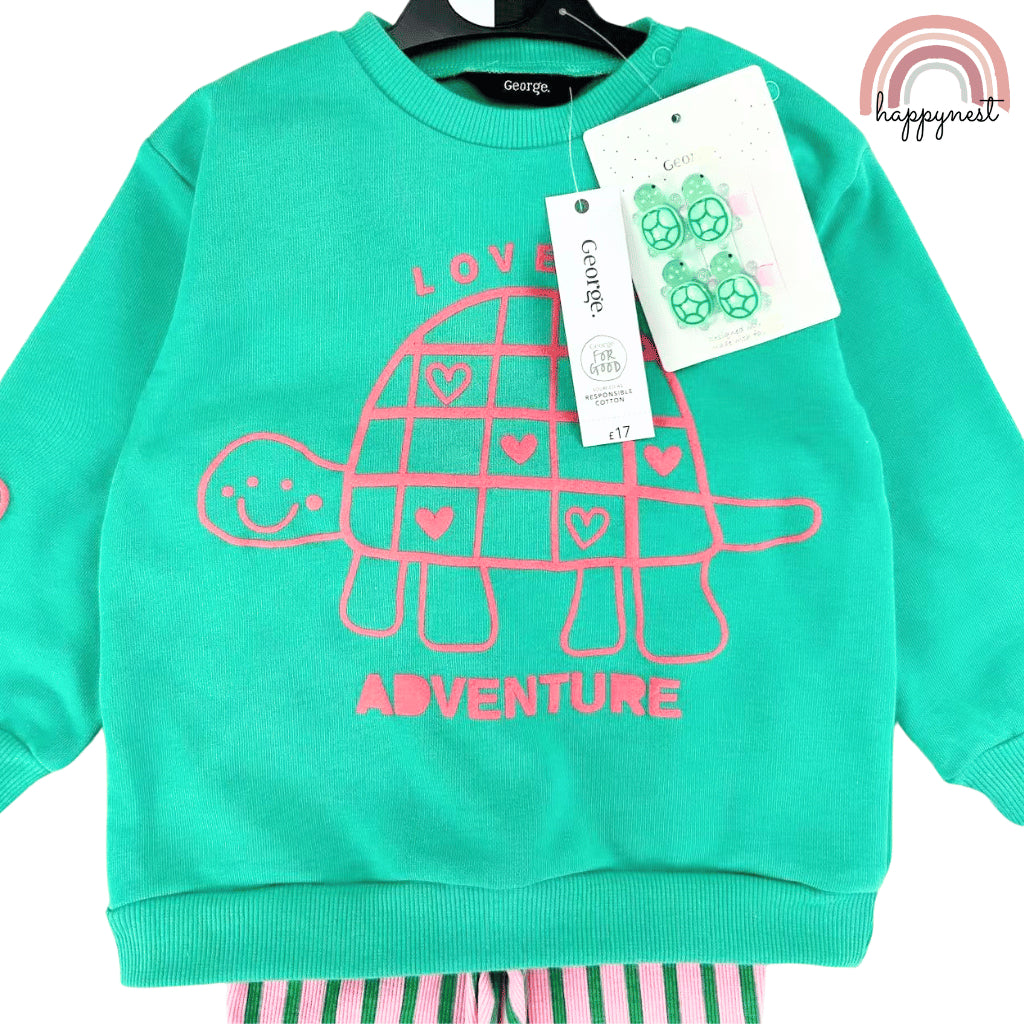 George Green Tracksuit Terno Set for Baby Girls (3-36M) | SS574