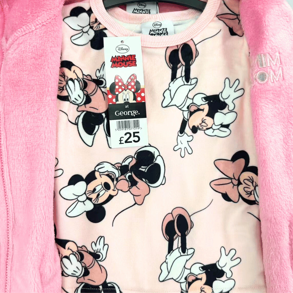 Minnie Fleece Robe Pajama Set (3-36M) | AA432