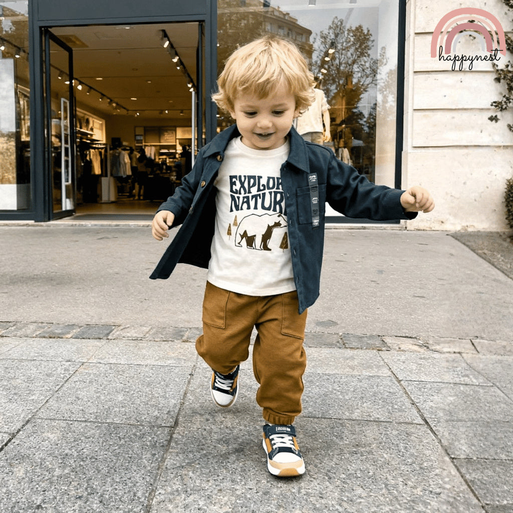 Toddler Boy Adventure Jacket Terno Set 3-PC (6-36M) | SS632