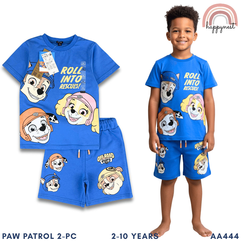 Paw Patrol Terno Set for Boys T-Shirt & Shorts (2-10Y) | AA444