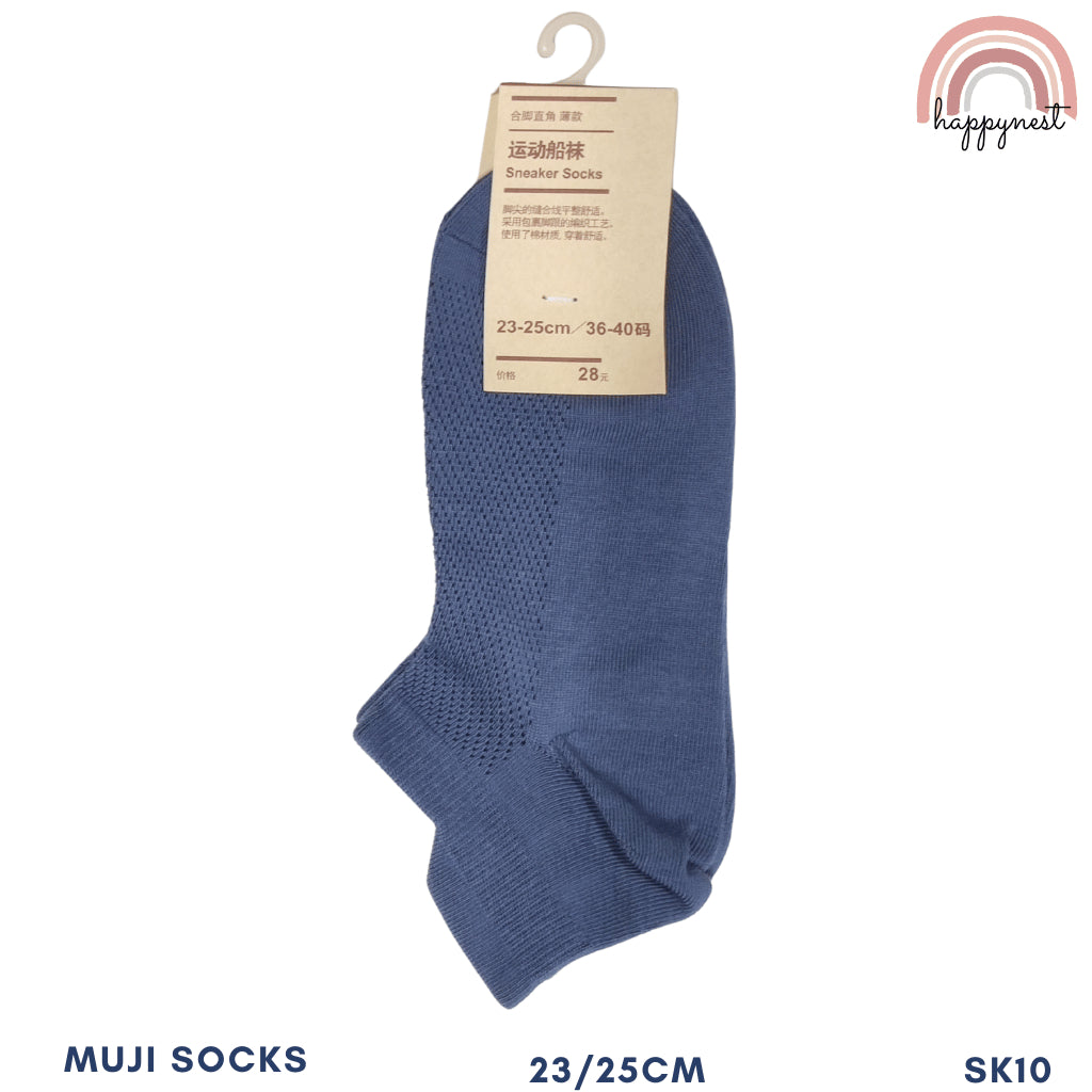 MUJ!-Style Unisex Ankle Socks High Quality Plain Cotton Sock For Kids Color 4.5-7.5 US With Tag 2