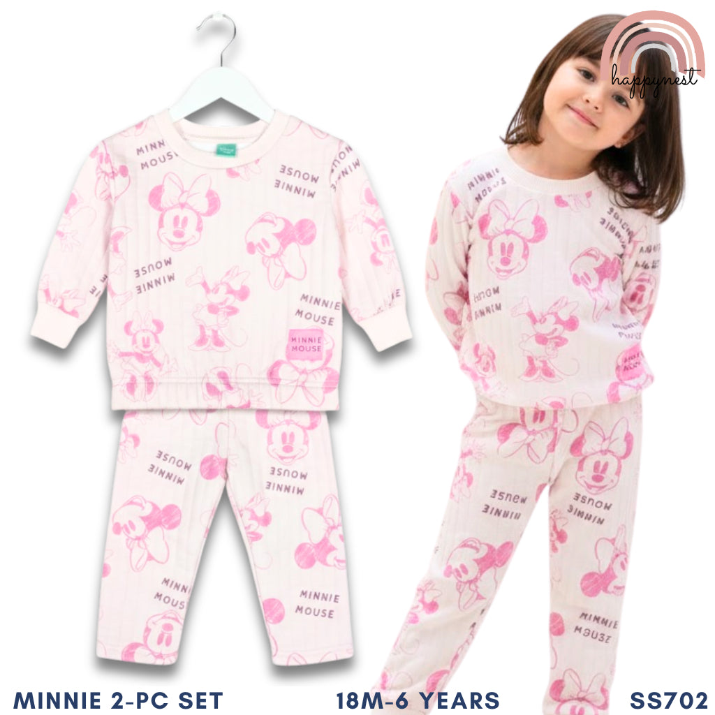 Minnie Girl 2-Pc Pink Quilted Set | 18 Months - 6 Years | SS702