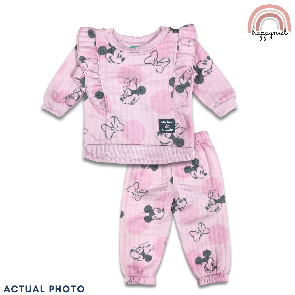 Minnie Girl 2-Pc Pink Ruffle Set | Polka Dot Design | 18M - 6 Years | SS705