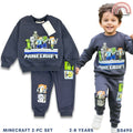 Minecraft Boy Tracksuit 2-PC Sweatshirt & Joggers Set (SS690) | 2-8Y
