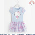 Hello Kitty Baby Shirt Tutu Dress Baby Girl 3 Months to 24 Months AA183