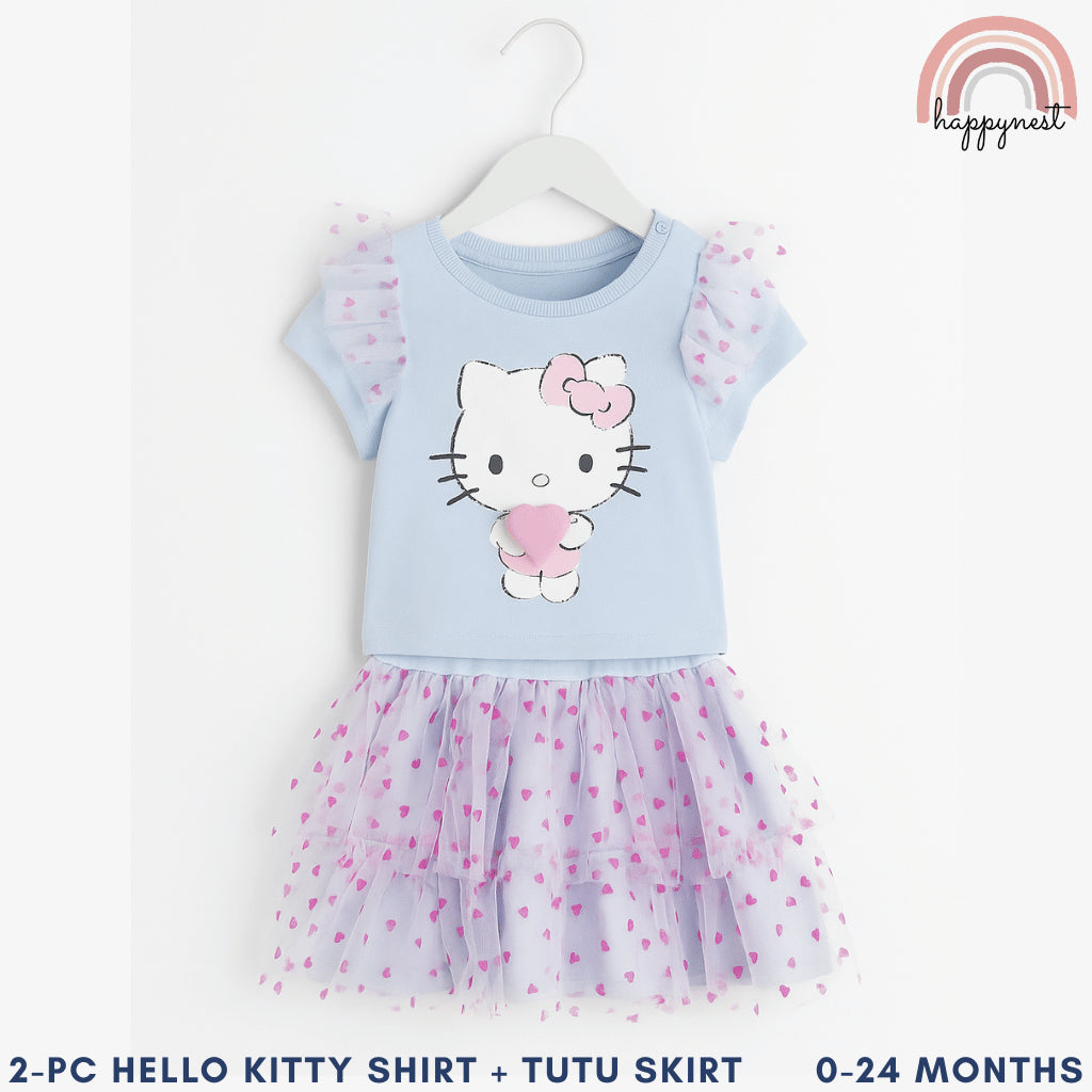 Hello Kitty Baby Shirt Tutu Dress Baby Girl 3 Months to 24 Months AA183