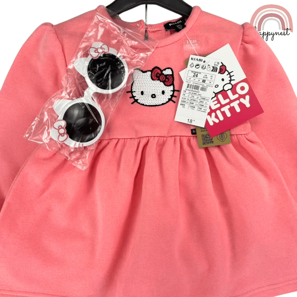 Hello Kitty 3PC Girl OOTD – Dress Top, Leggings & Sunglasses | Overruns | 6-36 Months (SS557)