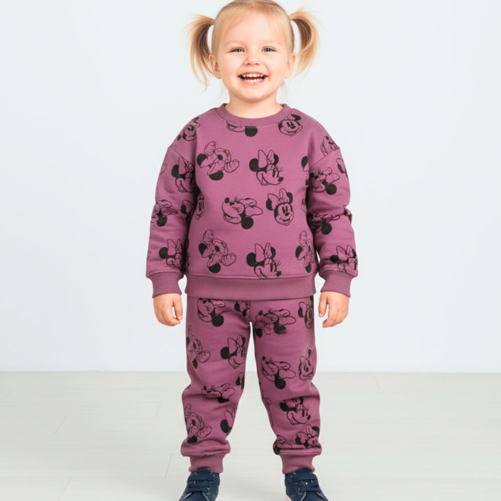 Minnie Mouse Pink Sweatshirt & Joggers Set for Girls 12-24M SS585