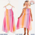 Girls Sunset Ombre Spaghetti Strap Dress (2-12Y) | AA431