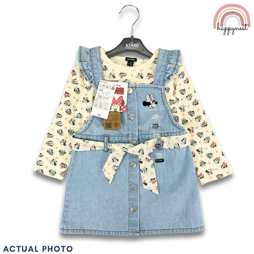 Minnie Baby Girl 2-Piece Denim Dress Set 3-36 Months – AA464