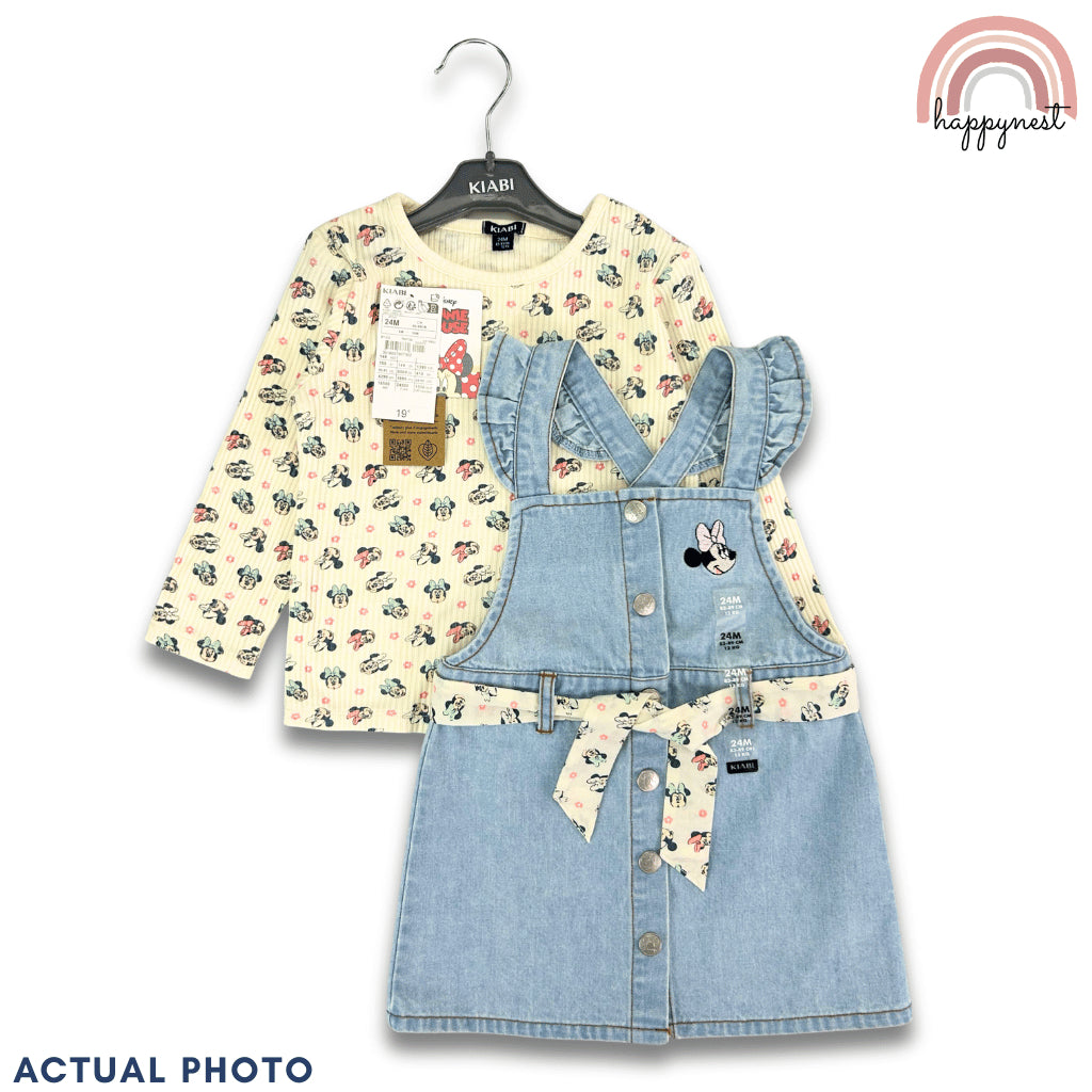 Minnie Baby Girl 2-Piece Denim Dress Set 3-36 Months – AA464
