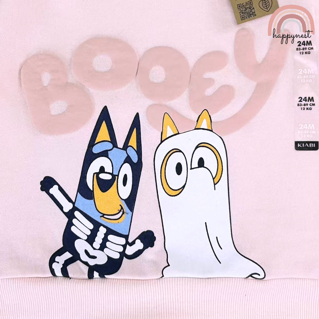 Bluey Kids Girls 2-Pc | Pink "Booey" Sweatshirt & Leggings | 3-36 Months (SS686)