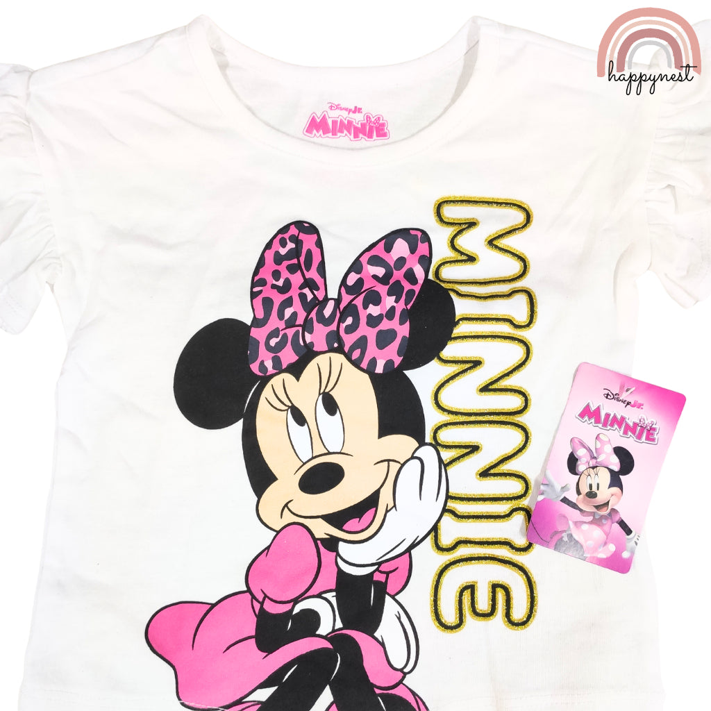 Disney Minnie Mouse Leopard Bow Ruffle 2-Piece Set (2-4 Years) - AA475