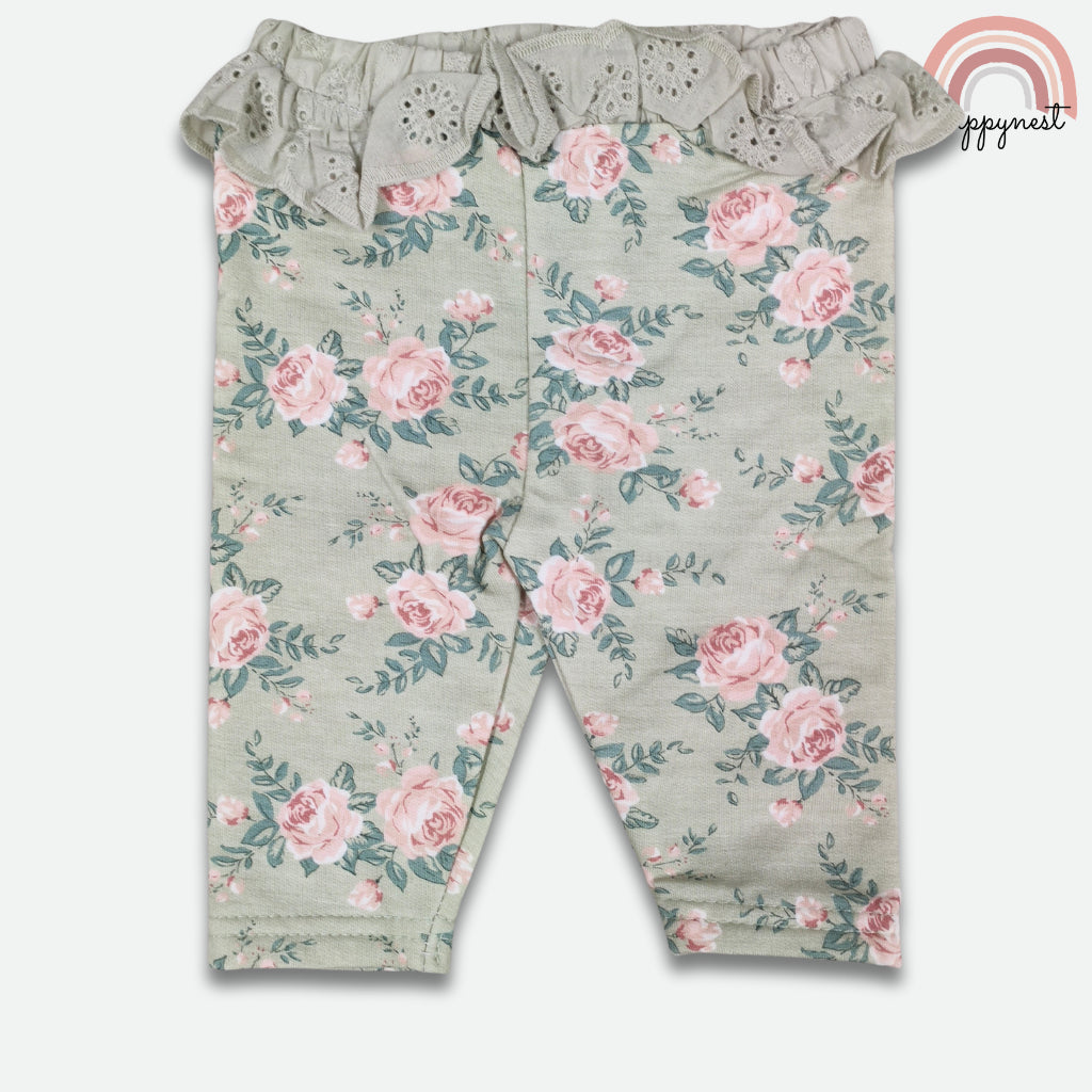 Tahari 4-Piece Baby Girl Set | Floral "Mama's Mini" Outfit | 3-9 Months | B64