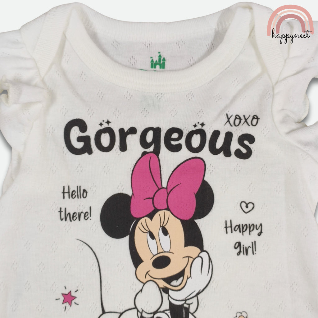 Minnie Baby Girl 3-Pc "Gorgeous" Set | White & Pink | 3-24 Months | B74