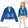 Classic Kids' Denim Biker Jacket for Girls (AA495) | 6-12 Years