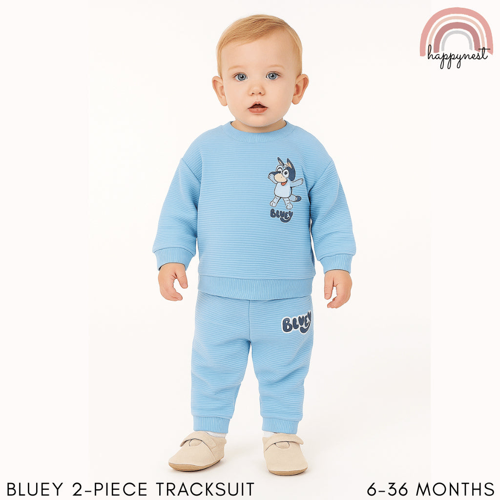 Bluey Baby & Kids 2PC Tracksuit – Sweatshirt & Jogger Pants Set | 6–36 Months (SS539)