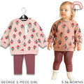 George Tulip Print 2-Piece Sweater & Leggings Set for Baby Girls (3–36M) | SS548