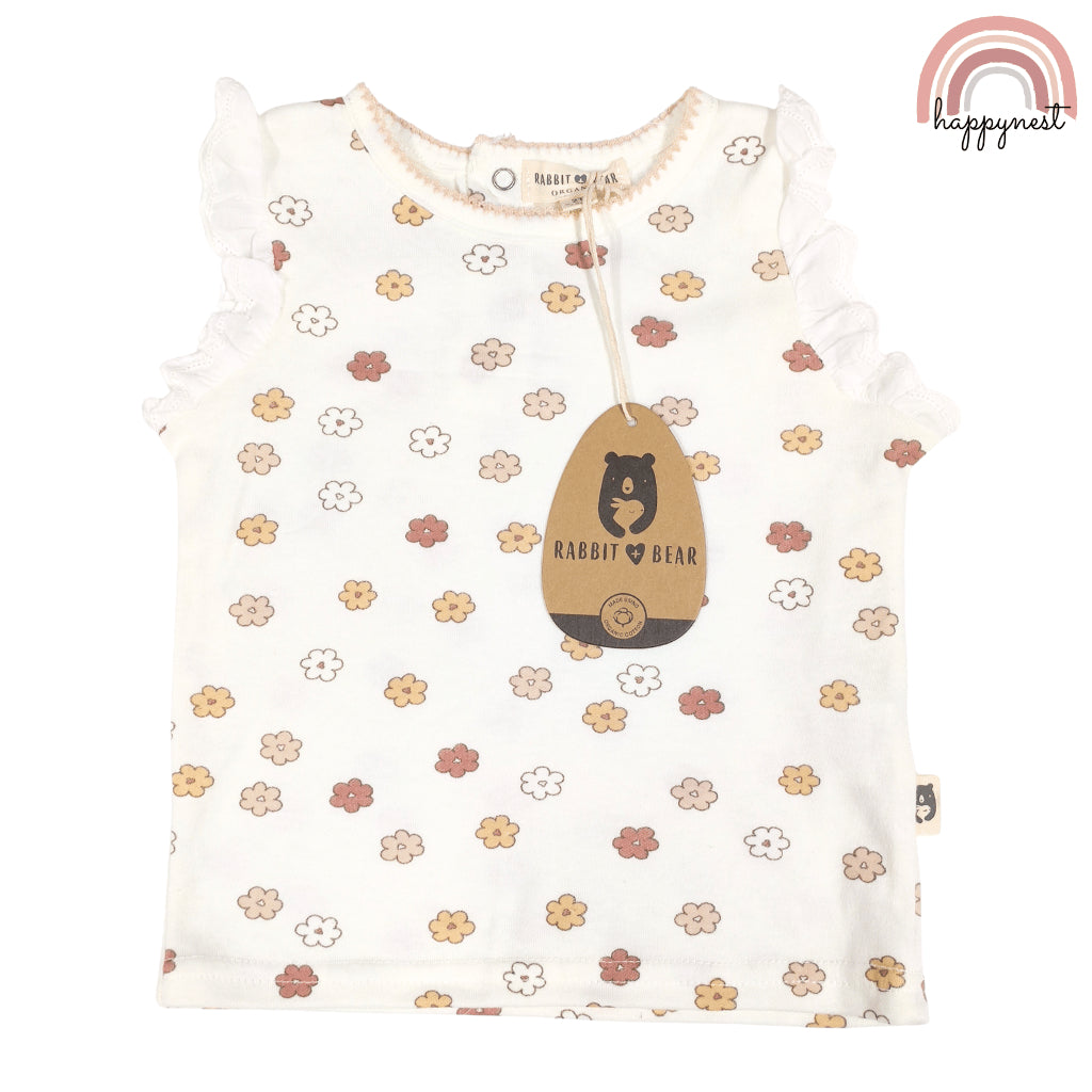 Rabbit Bear Floral Terno Set for Girls (2-4Y) | AA322