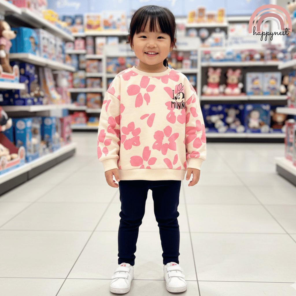 NEXT Minnie Mouse Floral Terno Set for Girls (3-7Y) | SS624