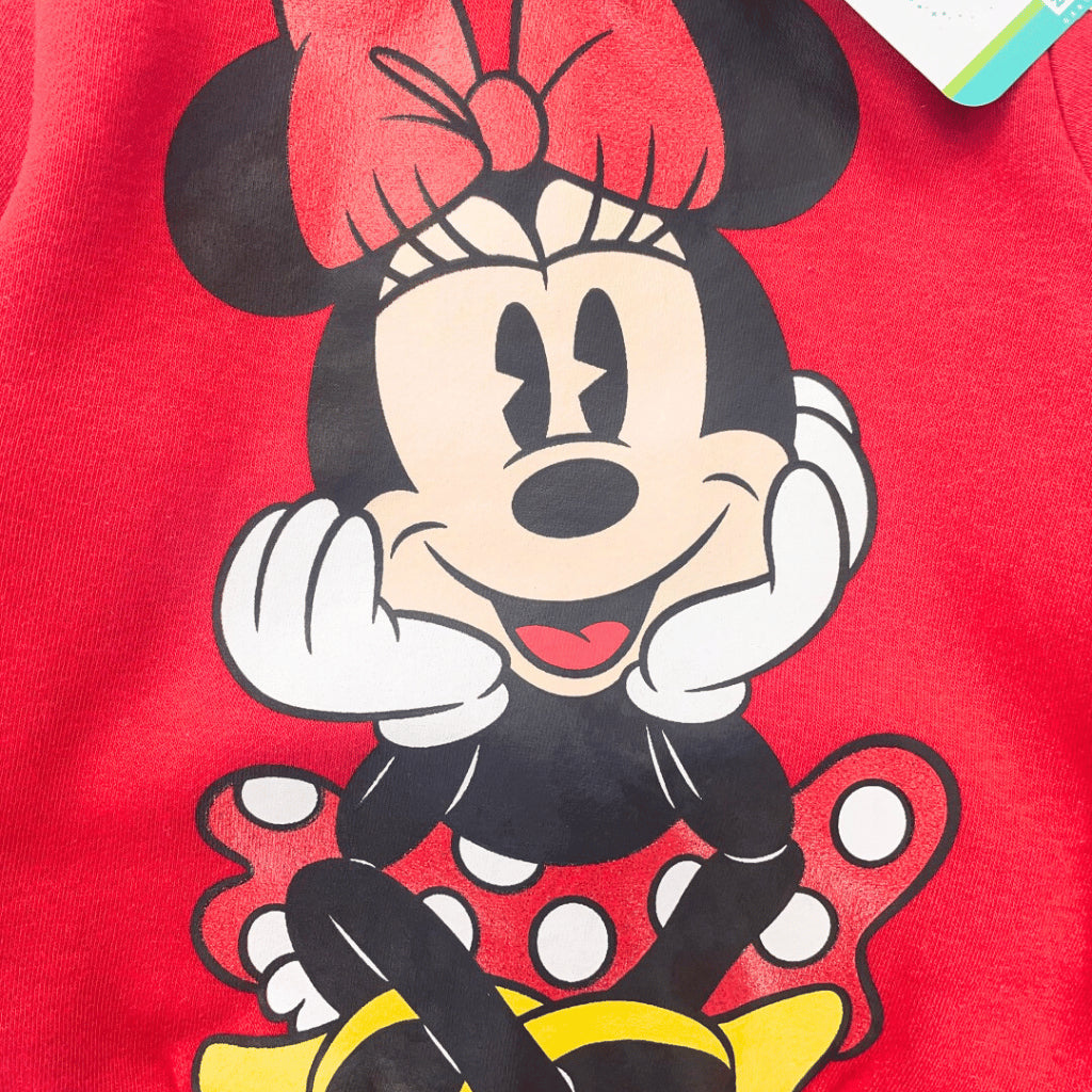 Minnie  Baby Girls 2PC Set Red Sweater Jogger Pants Kids 9-36 Months SS605