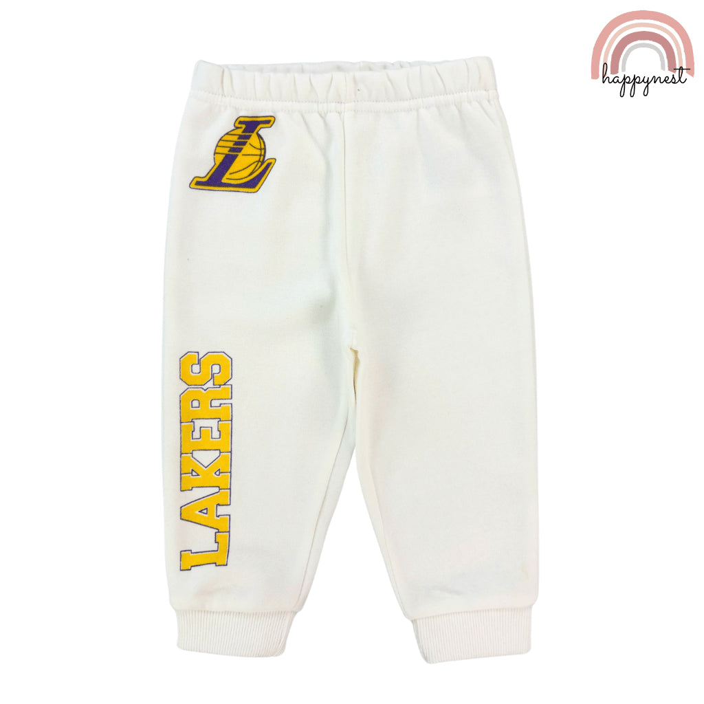 Lakers White Sweatshirt & Pants Set for Boys 6-36M SS638