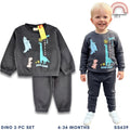 Dinosaur Grey Sweatshirt & Pants Set for Boys 6-36M SS639