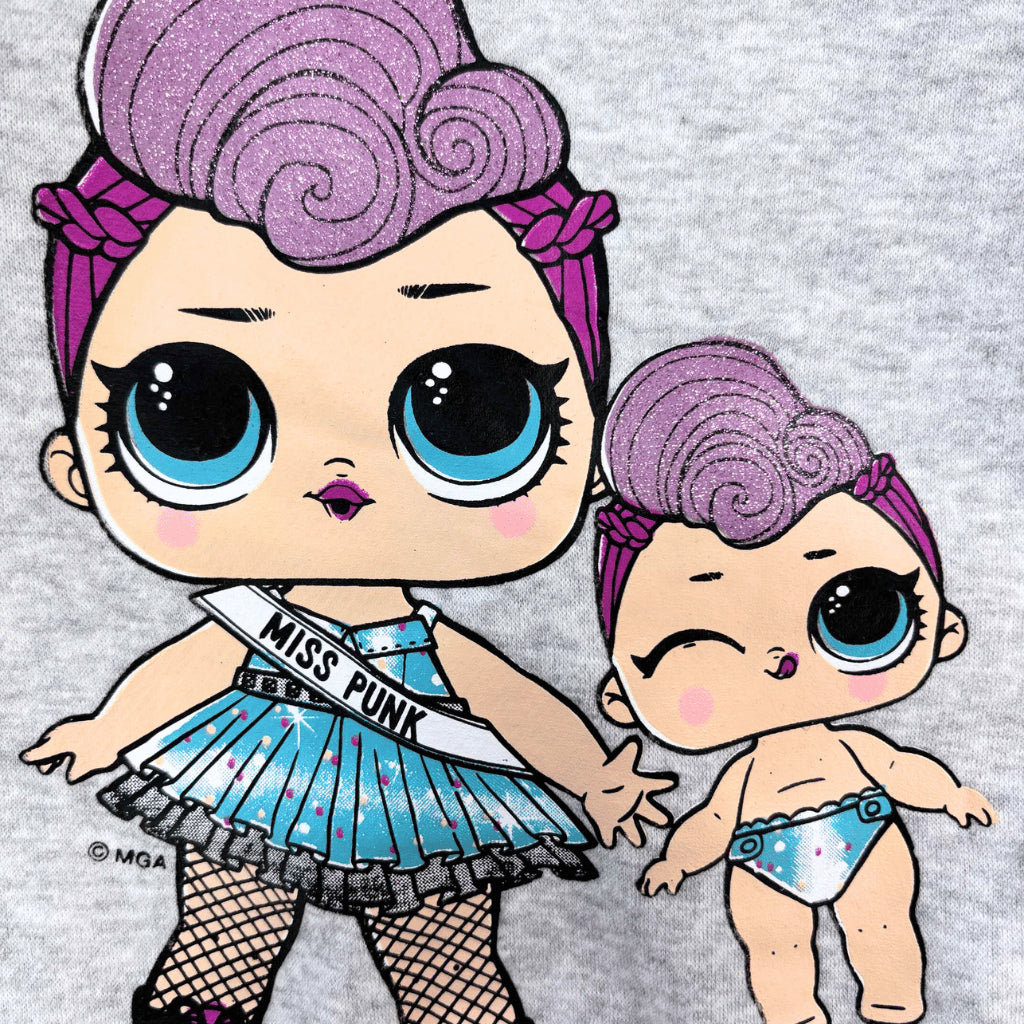 LOL Surprise! Baby Girl 2PC Set Gray Ruffle Hoodie Jogger Pants Fashion 6-36 Months SS614